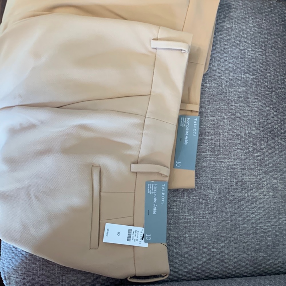 COPY - Talbots Hampshire Ankle Pants Straight leg sits at waist 1 pair each sell